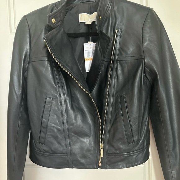 Michael kors genuine leather jacket - Picture 1 of 10